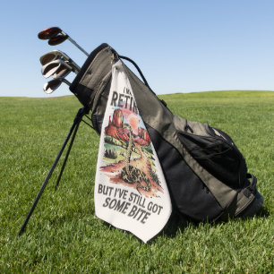 Serviette De Golf Morsure de serpent à sonnette d'humour de retraite