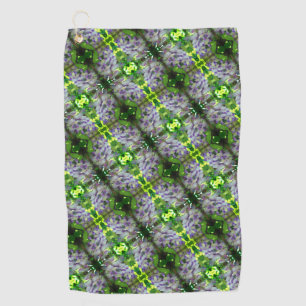 Serviette De Golf Motif Abstrait de fleurs de glycine violette