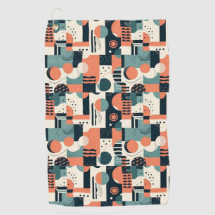 Serviette De Golf Motif Abstrait sans fil minimal - géométrique (1)
