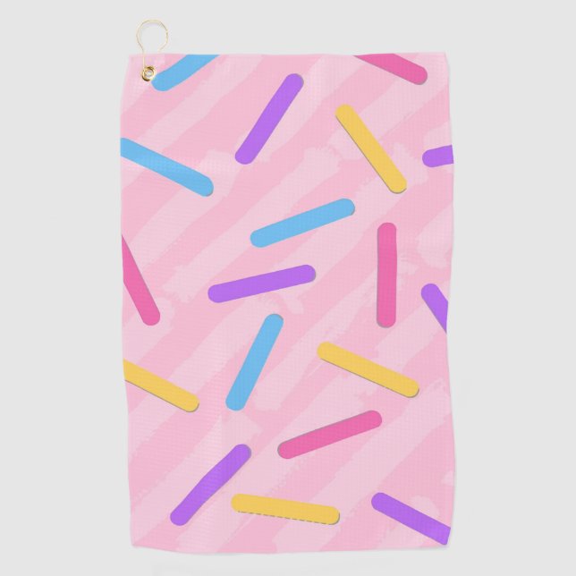 Serviette De Golf Motif Arc-en-ciel (Devant)