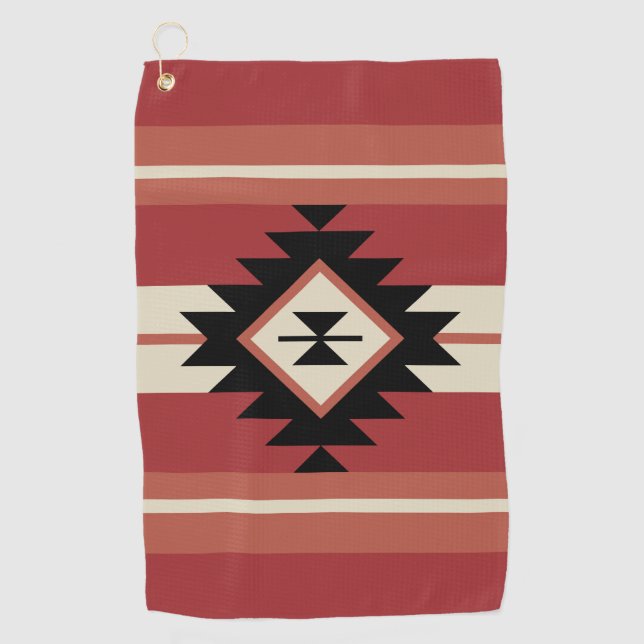Serviette De Golf motif Aztec (Devant)
