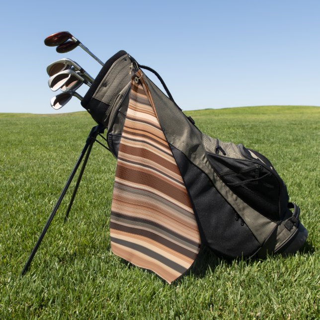 Serviette De Golf Motif Brown trié (Vert)
