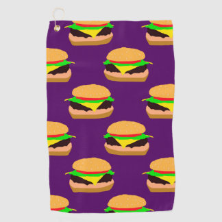 Serviette De Golf Motif Cheeseburger