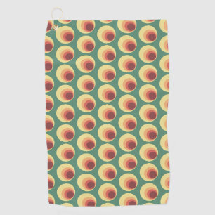 Serviette De Golf motif circulaire inspiré des années 70