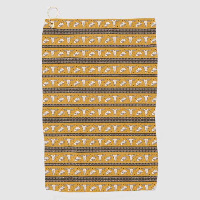 Serviette De Golf Motif classique américain à thème occidental (Devant)