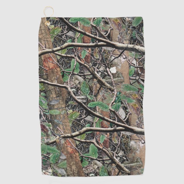 Serviette De Golf Motif de camouflage de chasse 4 (Devant)