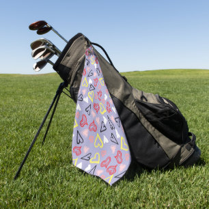Serviette De Golf Motif de coeur 31