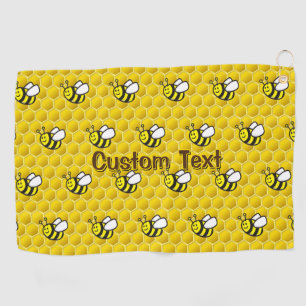 Serviette De Golf Motif de dessin d'abeille