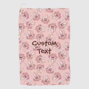 Serviette De Golf Motif de dessin de chef calmar