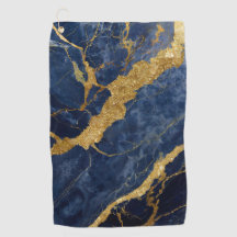 Motif en marbre bleu avec or
