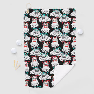 Serviette De Golf Motif en verre de grenouille