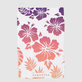Serviette De Golf Motif Hibiscus
