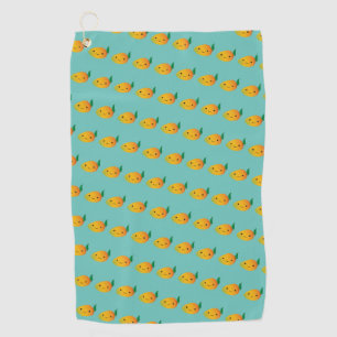 Serviette De Golf Motif Mango souriant Cute Kawaii