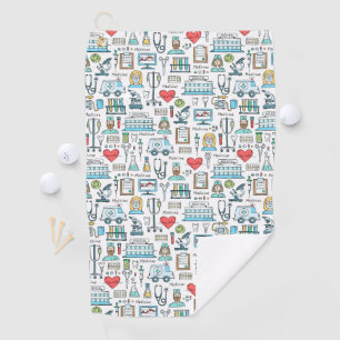Serviette De Golf Motif Médicale de conception