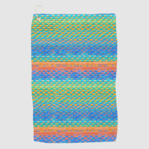 Serviette De Golf Motif numérique tissé Abstrait coloré