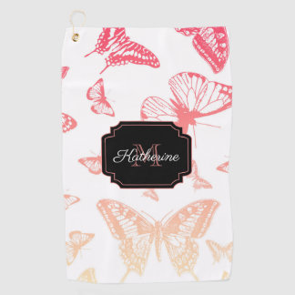Serviette De Golf Motif papillon