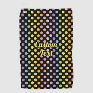 Serviette De Golf Motif Pois Rainbow