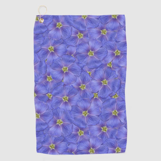 Serviette De Golf Motif sans couture bleu (Devant)