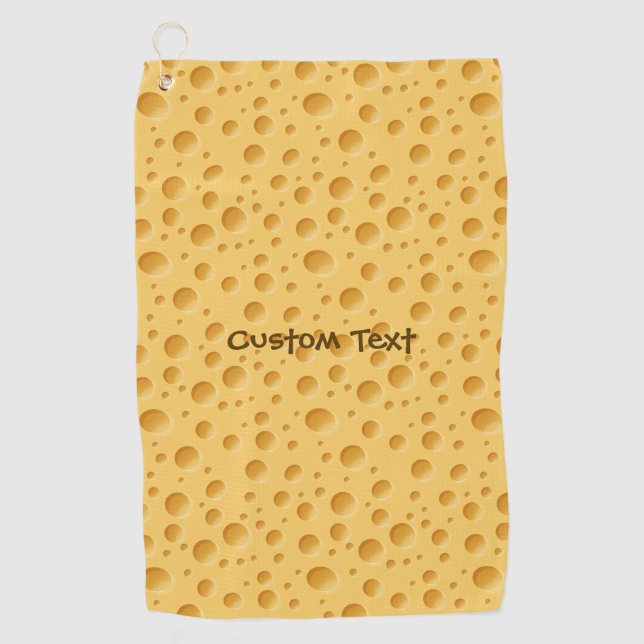 Serviette De Golf Motif suisse au fromage (Devant)