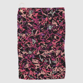 Serviette De Golf Motif Triangle Rose Violet