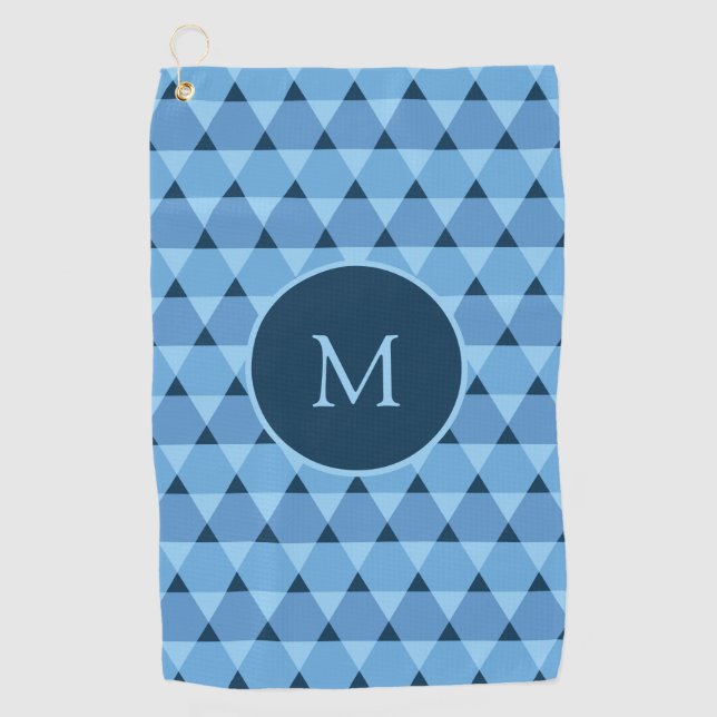 Serviette De Golf Motif triangles (Devant)