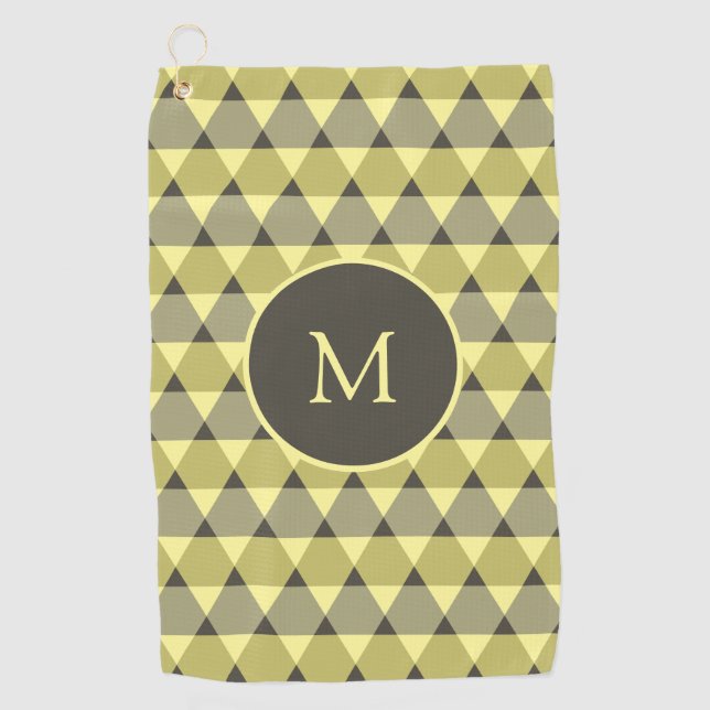 Serviette De Golf Motif triangles (Devant)