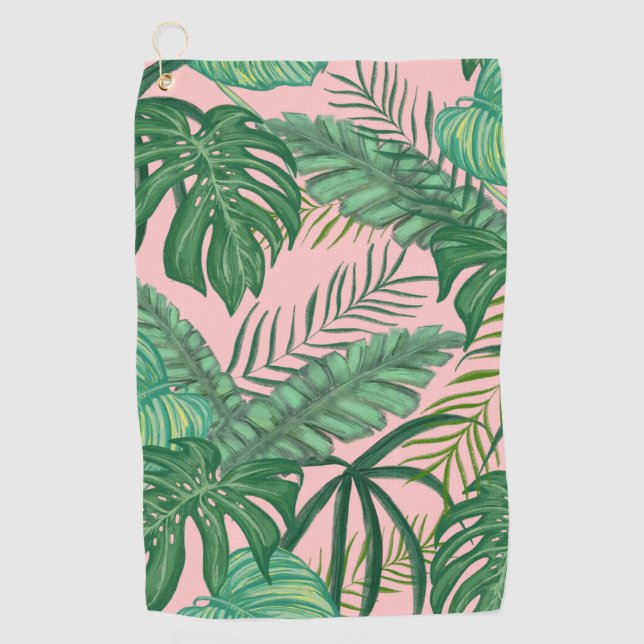 Serviette De Golf Motif tropical (Devant)