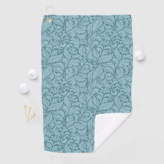 Serviette De Golf motif turquoise muet des feuilles Abstraits