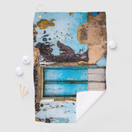 Serviette De Golf Mur bleu et porte