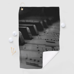 Serviette De Golf Music Piano Keys