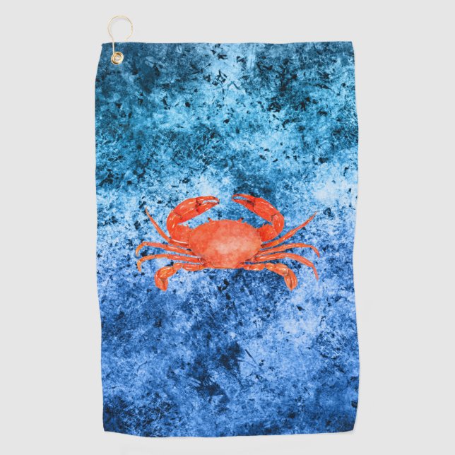 Serviette De Golf Nautical Waves Design 2 (Devant)
