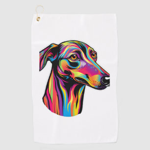Serviette De Golf Neon Greyhound
