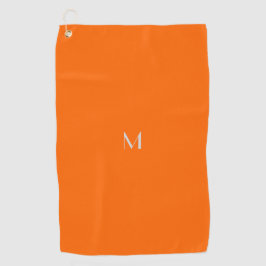 Serviette De Golf néon orange - ajouter du monogramme