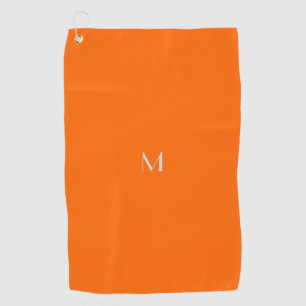 Serviette De Golf néon orange - ajouter du monogramme