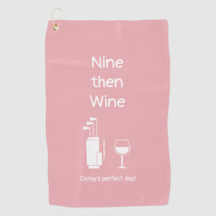 Serviette De Golf Neuf puis Wine Golf Towel