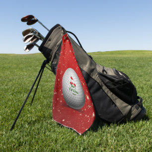 Serviette De Golf Noël Golf Père Noël Design