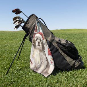 Serviette De Golf Noël Joie de vivre Havanais en Paysage Hivernal
