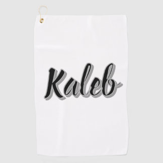 Serviette De Golf Nom de Kaleb Mens