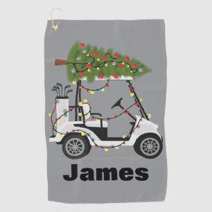 Serviette De Golf Nom personnalisé Golfeur Noël Golf Chariot Xmas 