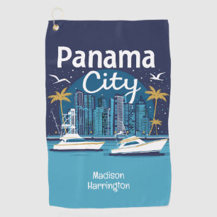Serviette De Golf Nom personnalisé Panama City