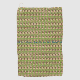 Serviette De Golf Nouveau logo de texte personnalisé