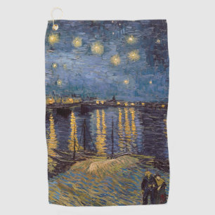 Serviette De Golf Nuit étoilée sur le Rhône par Vincent Van Gogh