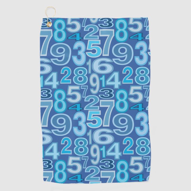 Serviette De Golf Number pattern (Devant)