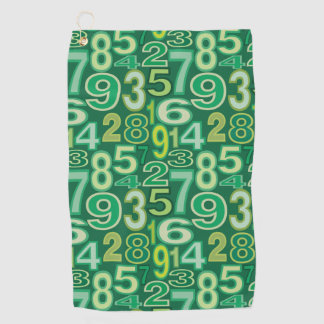 Serviette De Golf Number pattern