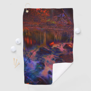 Serviette De Golf numériquement photo altérée, Nature sur l'incendie