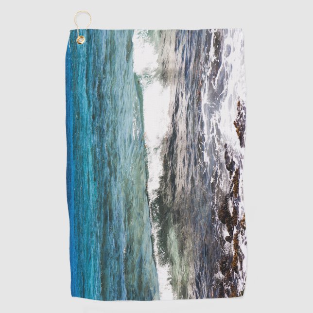 Serviette De Golf Océan Azur (Devant)