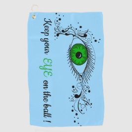 Serviette De Golf Oeil sur la boule