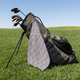 Serviette De Golf Oriental Bleu Beige Marocain Motif géométrique