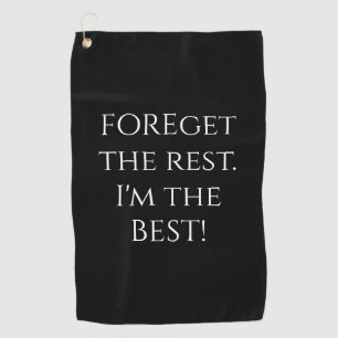 Serviette De Golf Oublie Le Reste Drôle Noir