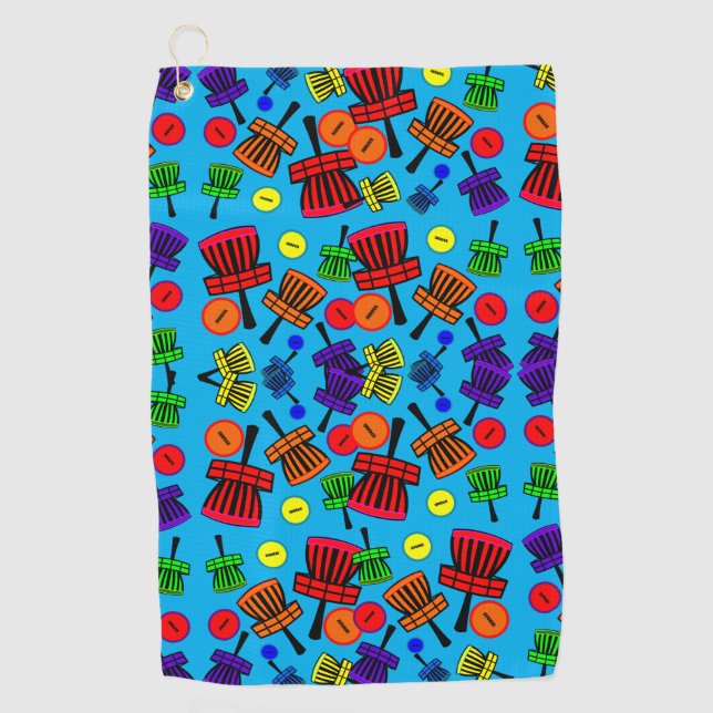 Serviette De Golf Panier de dessin (Devant)